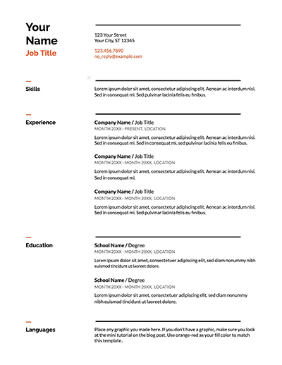 Language Proficiency Resume