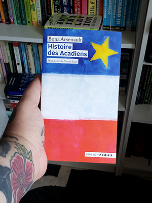 Cover of the French history book Histoire des Acadiens
