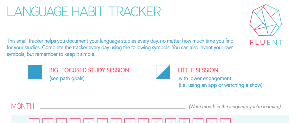 language habit toolkit pdf tracker sample